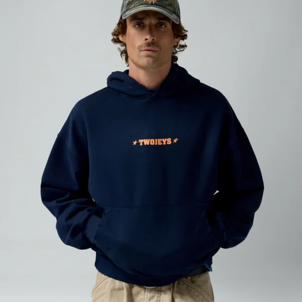 Twojeys Single Stars Hoodie Navy