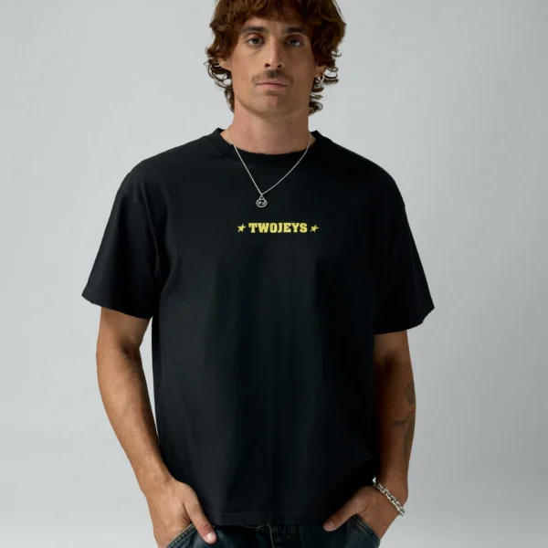 Twojeys Single Stars Tee Black