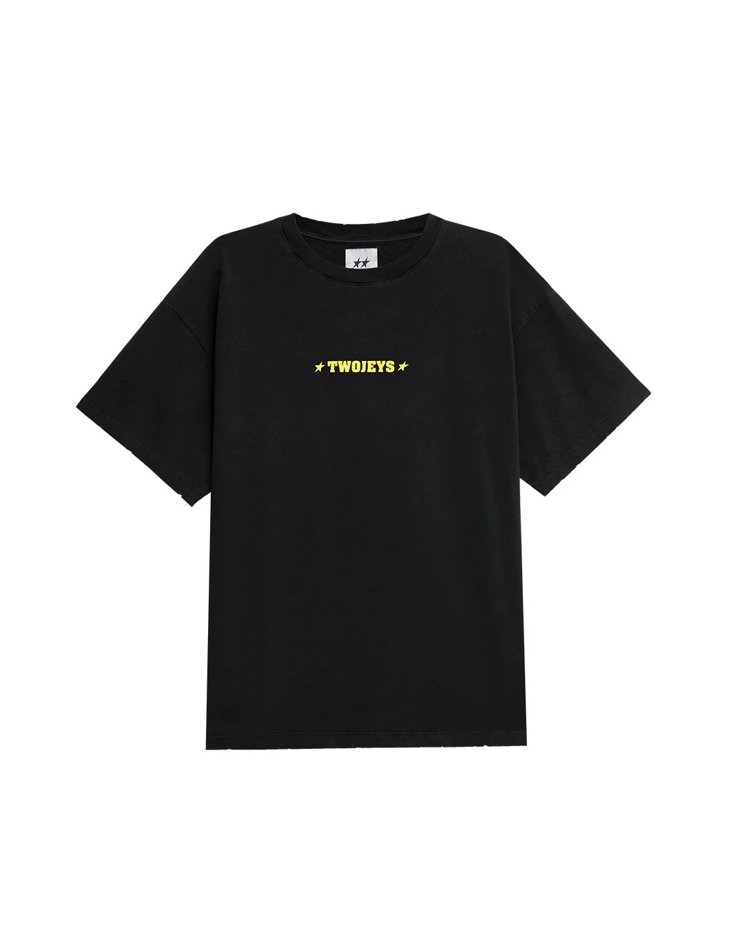 Twojeys Single Stars Tee Black Twojeys Single Stars Tee Black