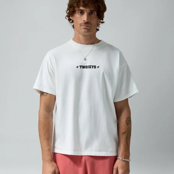 Twojeys Single Stars Tee White