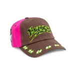 TwoJeys Embroidered Pink Dad Cap Front View