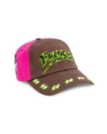 TwoJeys Embroidered Pink Dad Cap Front View