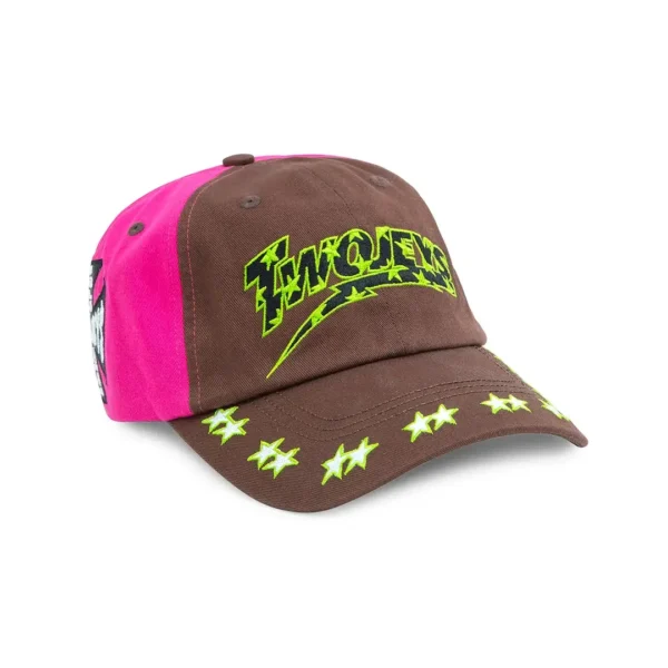 TwoJeys Embroidered Pink Dad Cap Front View