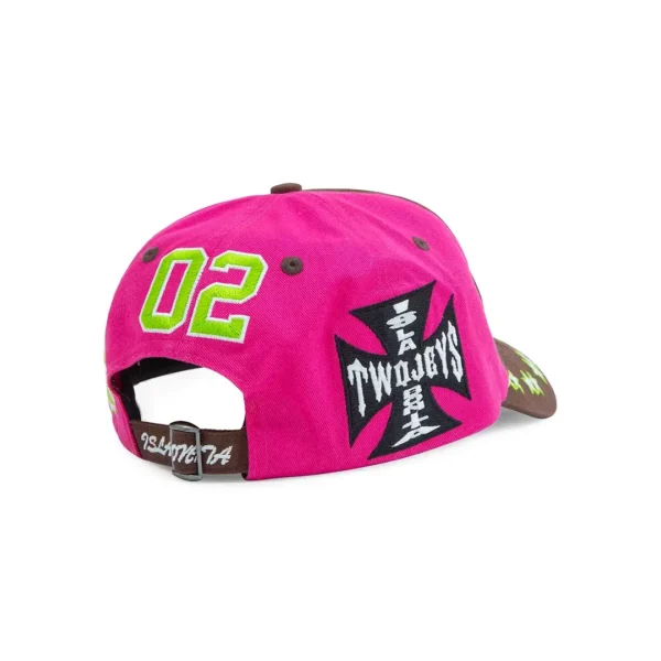 TwoJeys Embroidered Pink Dad Cap Back