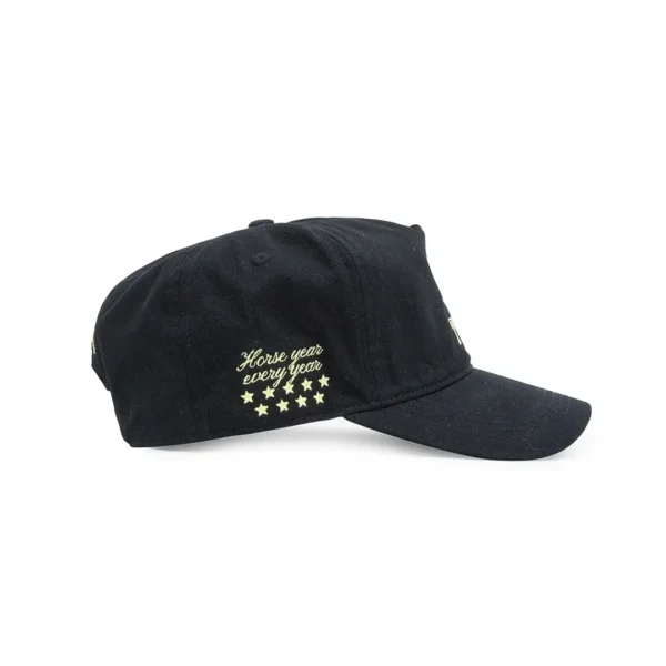 TwoJeys Horse Year Black Cap Side