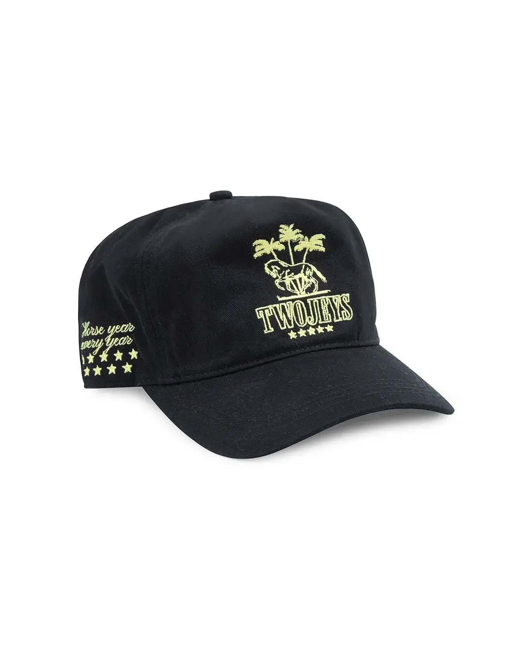 TwoJeys Horse Year Black Cap TwoJeys Horse Year Black Cap Front