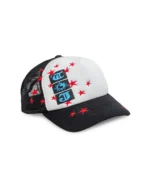 TwoJeys Souvenir Black Trucker Cap front view