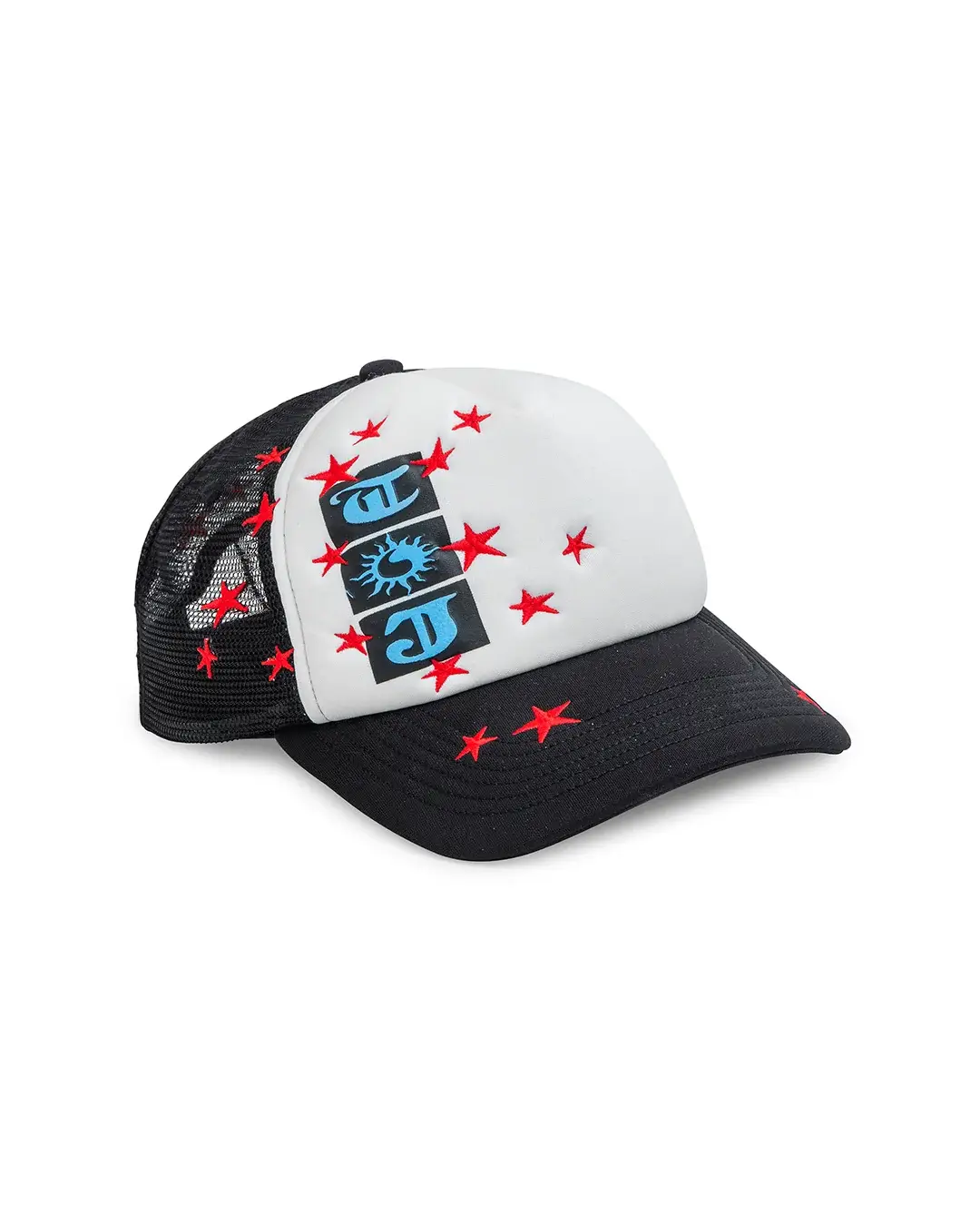 TwoJeys Souvenir Black Trucker Cap TwoJeys Souvenir Black Trucker Cap front view