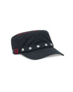 TwoJeys Studded Black Guerrilla Cap front view