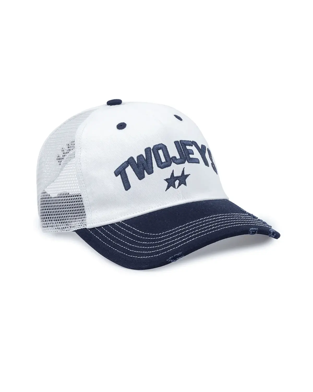 TwoJeys White Icon Trucker Cap TwoJeys White Icon Trucker Cap front view